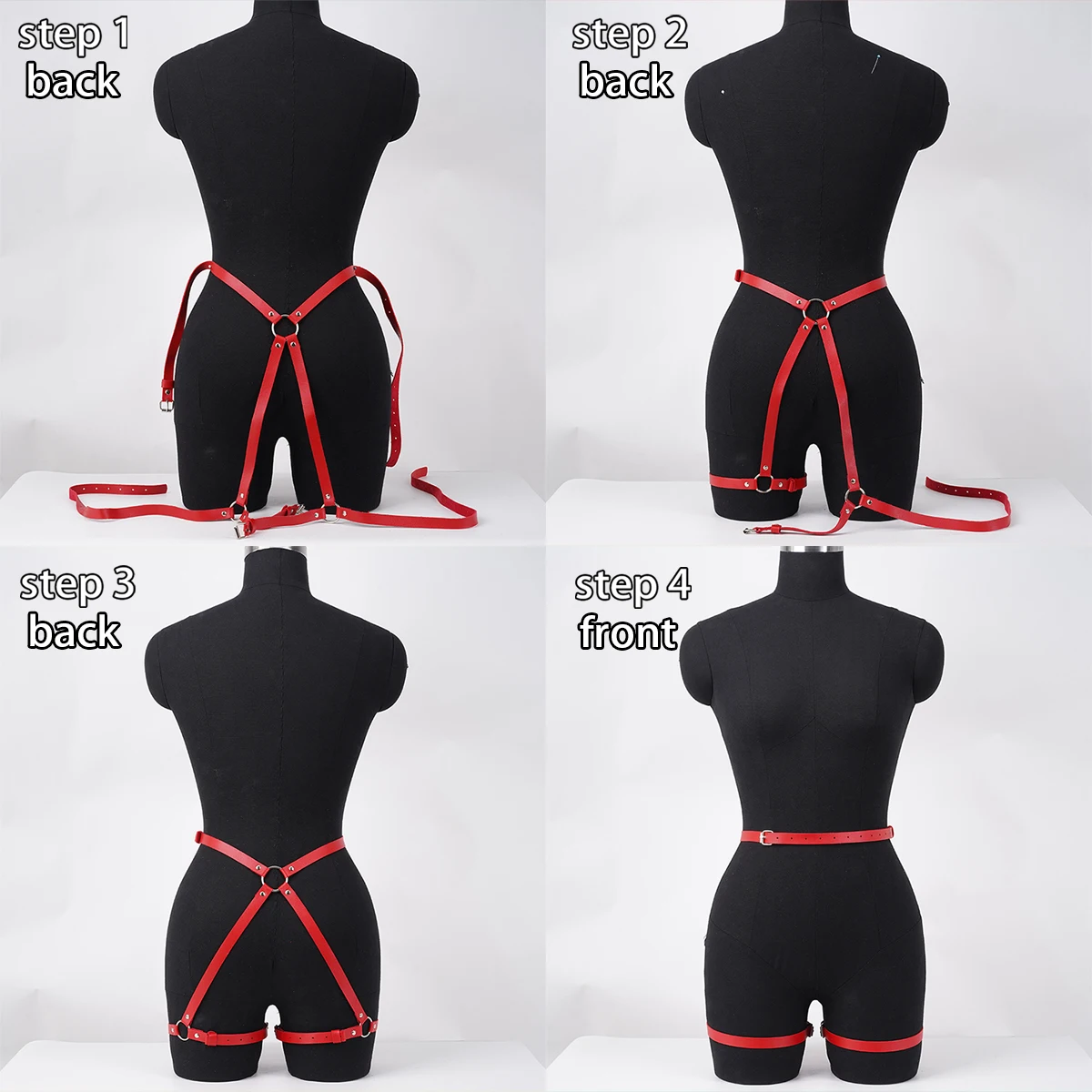 Women Sexy Bondage Leg Harness Decoration Trend Punk Waist to leg Belt Caged Thighgarter Belt straps Goth Clothing Accessories