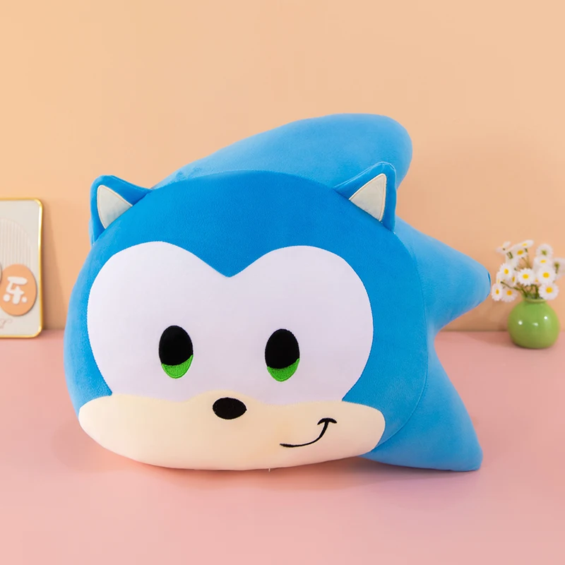 60 centimetri carino double-sided peluche Sonic The Hedgehog cuscino bambola di pezza animale del fumetto bambola di peluche per i bambini compleanno regalo di Natale