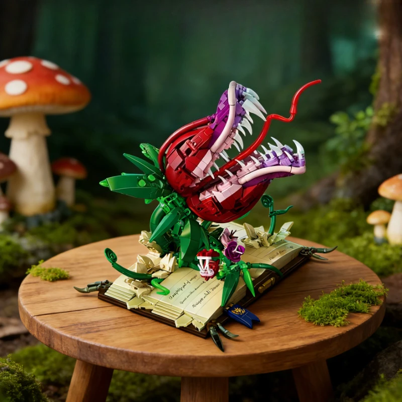 

Набор строительных блоков «Волшебная книга-цветок» из 1208 деталей, модель из мелких элементов, креативный подарок для взрослых, декор для дома