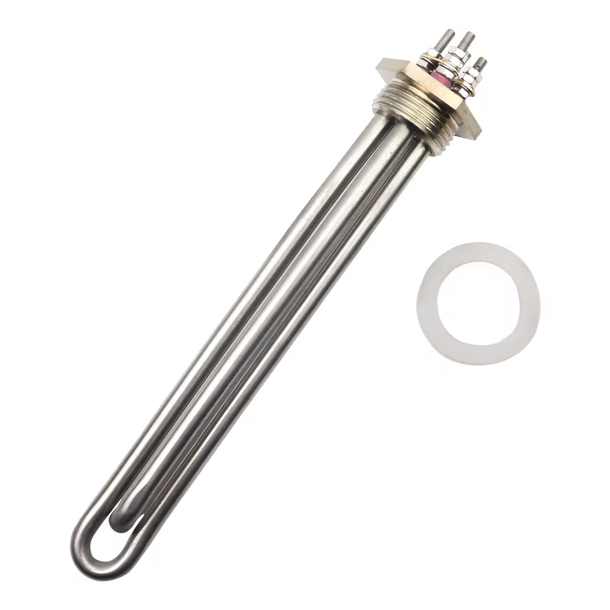 Elemento riscaldante 12v 24v 36v 48v 60v cc Elemento riscaldante per acqua DN25 Riscaldatore ad immersione in acciaio inossidabile per pannello solare