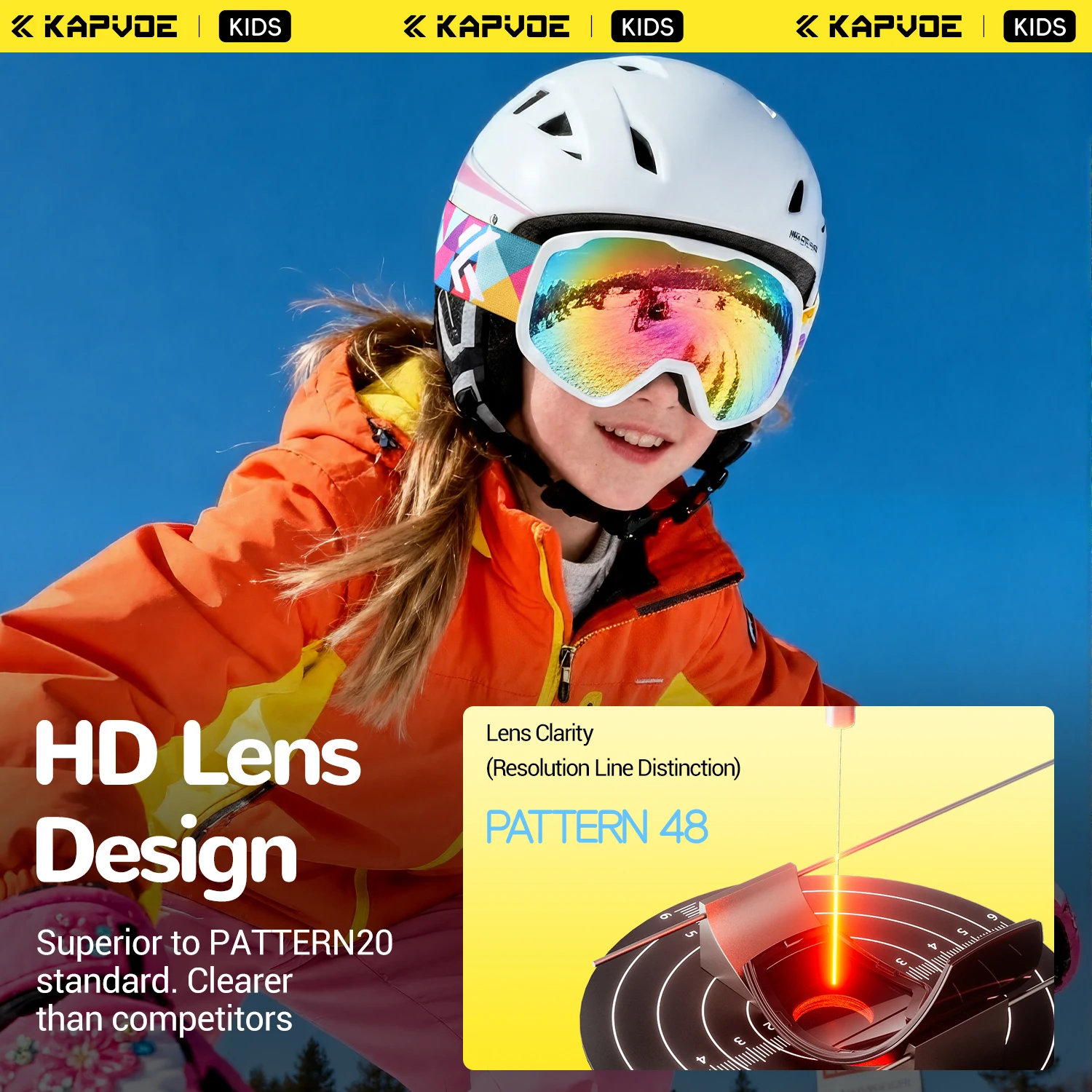 KAPVOE nuevo invierno al aire libre niños moto de nieve Snowboard UV400 gafas de esquí niños gafas de esquí antiniebla máscara protectora deportiva
