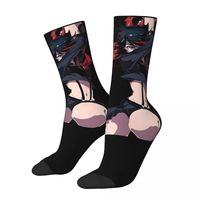 Ryuko Matoi Socks for Women Men Product All Seasons Kill La Kill Cozy Crew Socks Sweat Absorbing