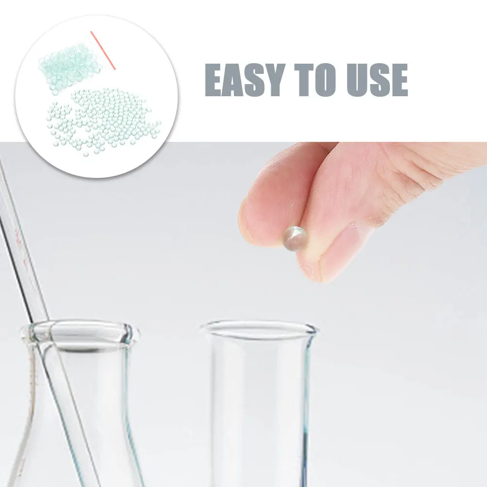 

1000 Pcs High-precision Glass Beads Lab Boiling Stones Solid Science Experiment Small Mini Round Spacer