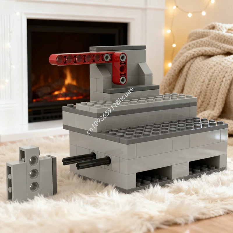 

122pcs MOC Dual Turbine Wicked Model Building Blocks Toy Architecture Assemble Creative Christmas Gifts Education Brick DIY Idea