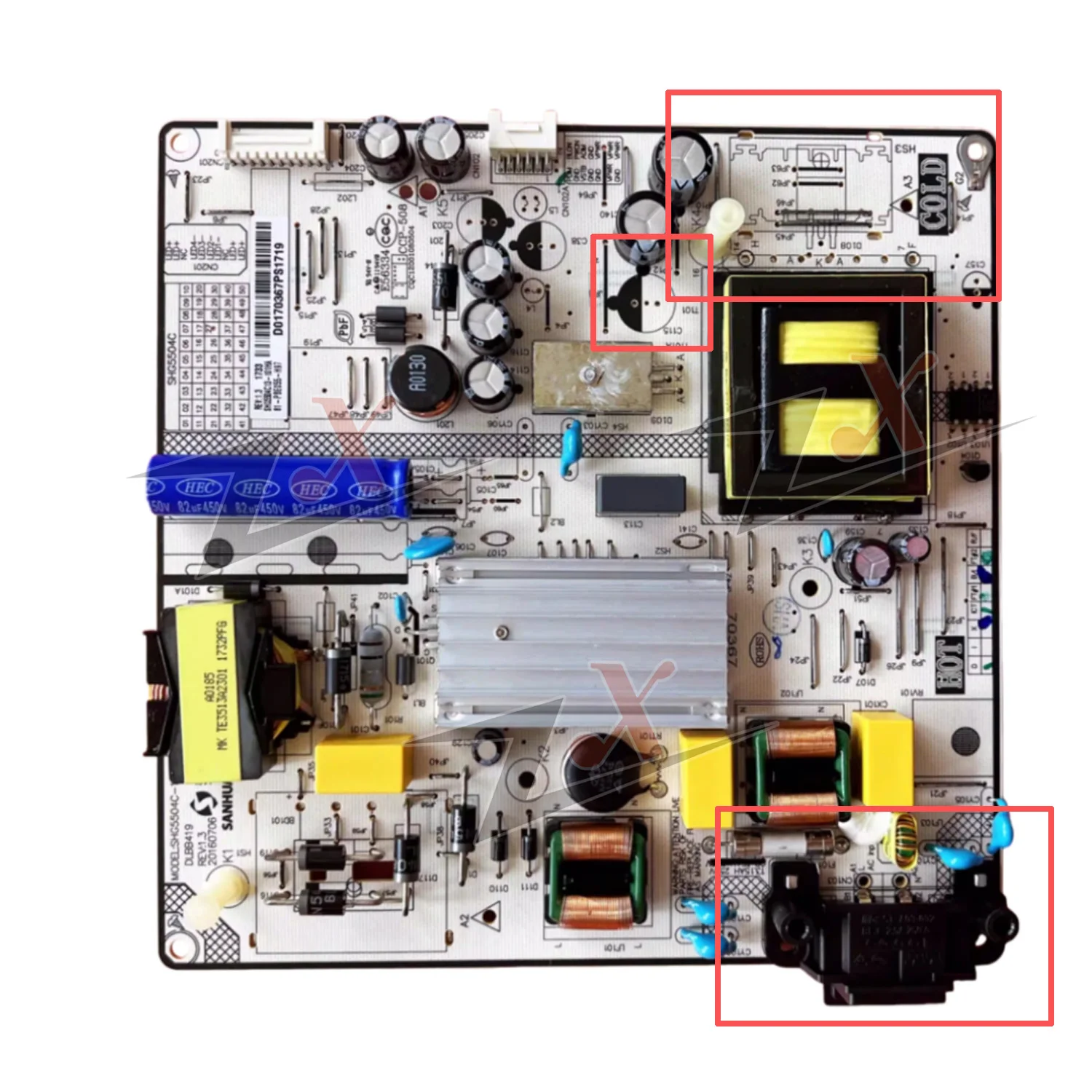 DLBB419 SHG5504C-101H الأصلي 55L26CMC L55F3800U لوحة طاقة التلفزيون DLBB419