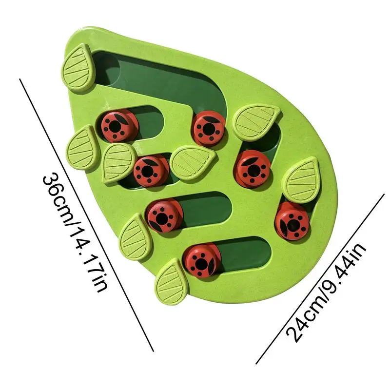 インタラクティブな緑の葉の形をしたおもちゃ、データ玩具、フードパズル、インタラクティブな犬と猫、スロー
