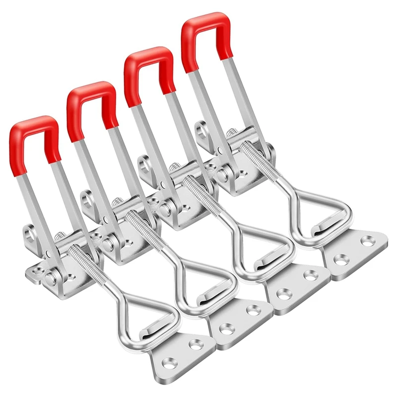 

ABSE-Toggle Lock Clips 4 Pack, Adjustable Latch, Load Capacity Adjustable Latch, Deadbolt Clips Industrial Equipment