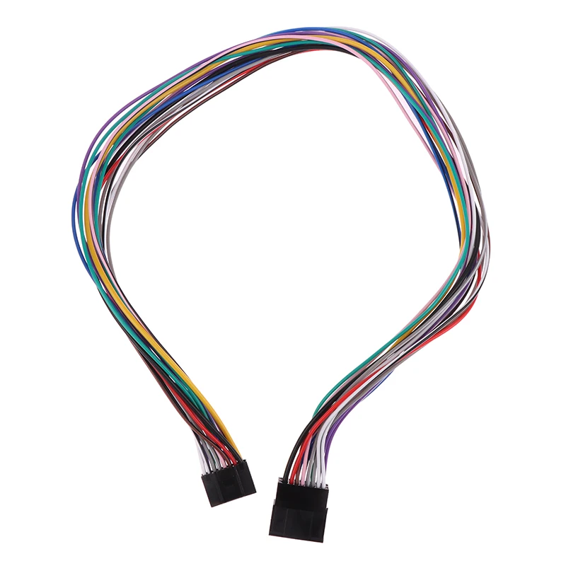 New 16 Pin Universal Car Stereo Radio ISO Wire Harness Kits Power Speak ACC Extension 60cm Adapter Cable For Android Player