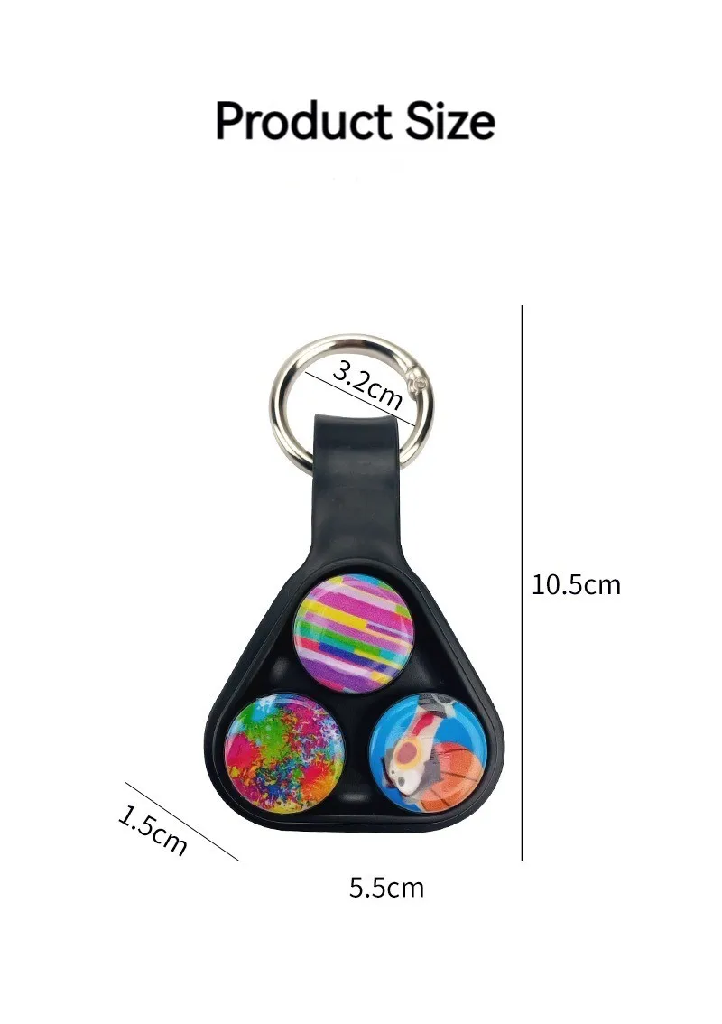 New Hand Spinner Series Elastic Magnet Toy Colorful Decompression Fidget Spinner Toys for Adults Kids Christmas Gifts