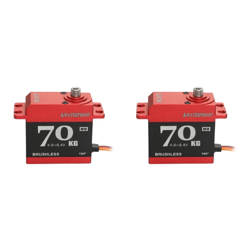 

WOWFU-2X For TRAXXAS X-Maxx RR10 Climbing Car 70Kg Brushless Metal High Torque Waterproof Stainless Steel Steering Gear