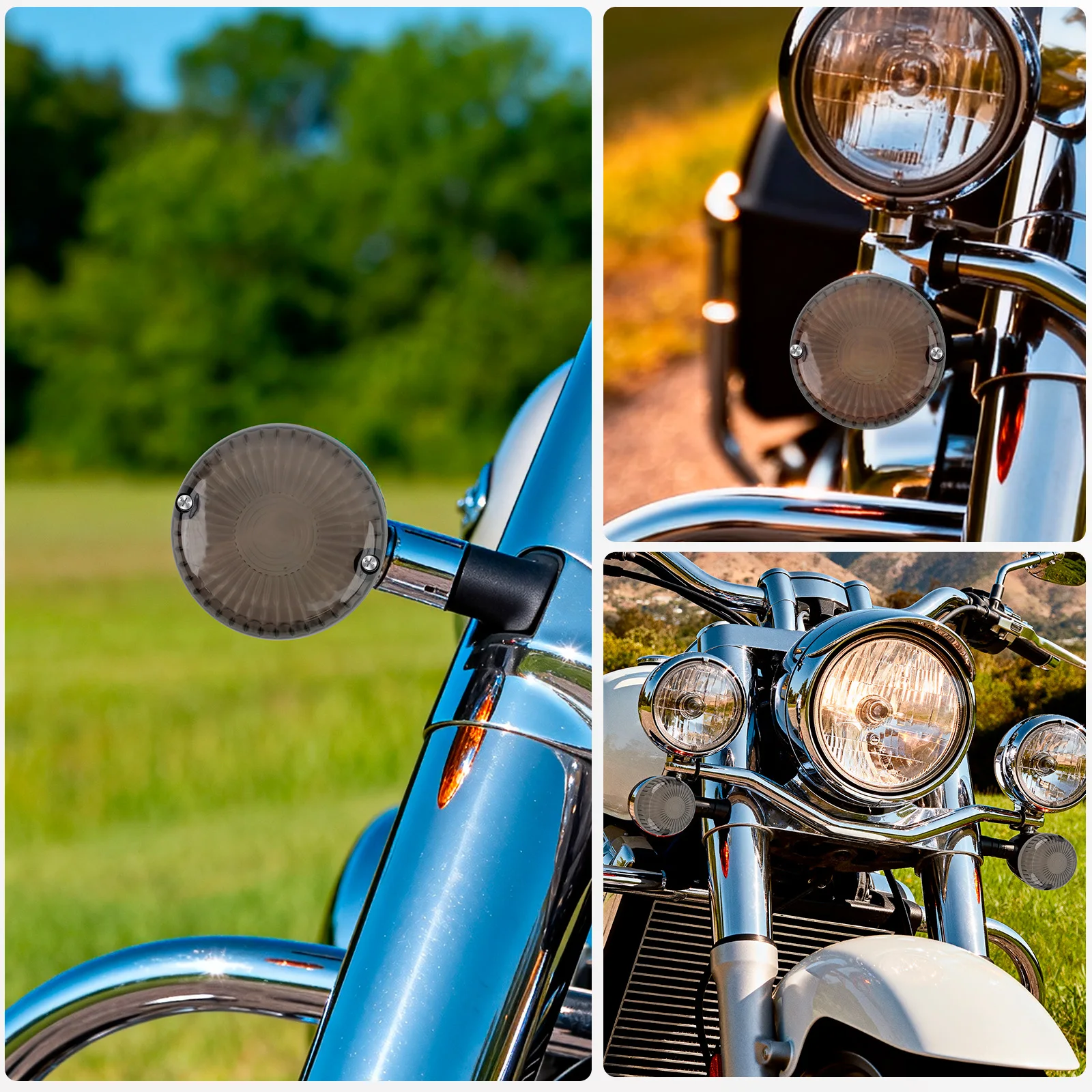 2pcs Motorcycle Turn Indicator Signal Light Len Covers For Yamaha Cruisers V-Star 1100 650 Virago 250 535 700 750 1000 1100