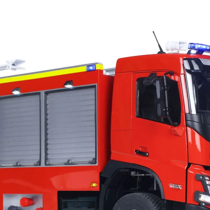 Nuevo Camión de Bomberos RC 4X4 1/14 con Chasis de Plástico, Aspersor, VO FMX, Caja de Cambios de 2 Velocidades, Rociador de Agua, Vehículo a Radiocontrol PNP