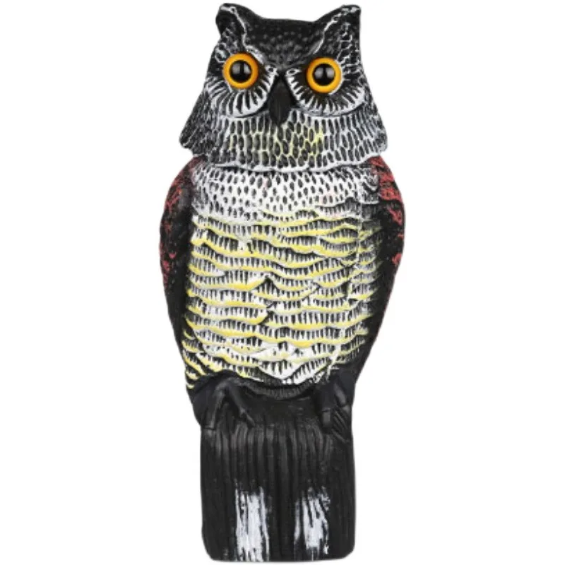 

Scare bird luminous sound owl, ultrasonic home simulation bird repellent artifact garden courtyard villa ornament