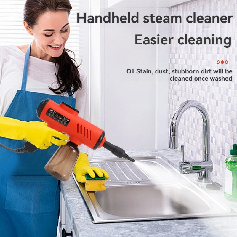 Handheld Steam Gun with Digital Display, High Temperature & High Pressure Portable Multi‑Purpose Compact Steam Cleaning Machine
