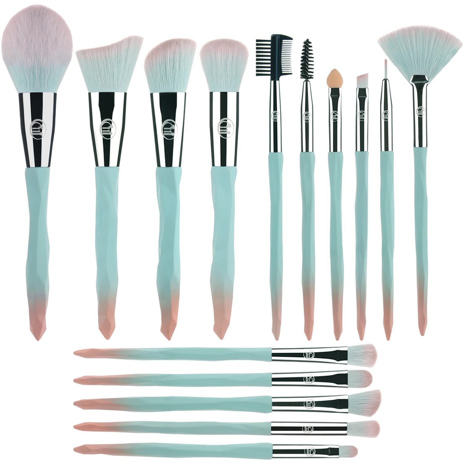 KOSMETYKI  1 Piece Crystal Makeup Brush Loose Powder Brush Soft Fan Brush Kabuki Brush High Quality Makeup Tool Face Cosmetic