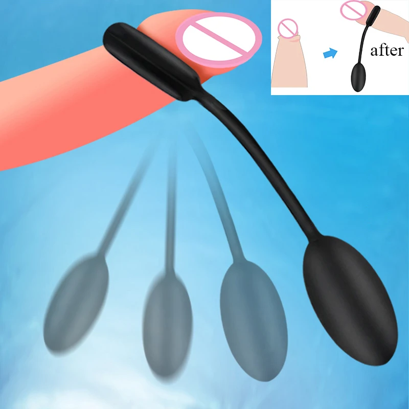 Male Glans Penis Rings Training Balls Cock Ring Physical Exercise Time Lasting Enhance Foreskin Corrector Ring Sex Toy for Men