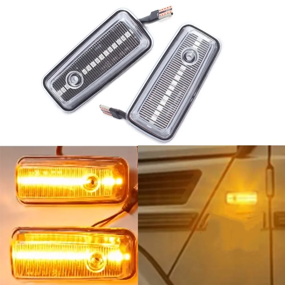 2PCS Sequential Flashing LED Turn Signal Side Marker Light Blinker For Mercedes-Benz G-Class W463 W461 G500 G550 G55 G63 G65