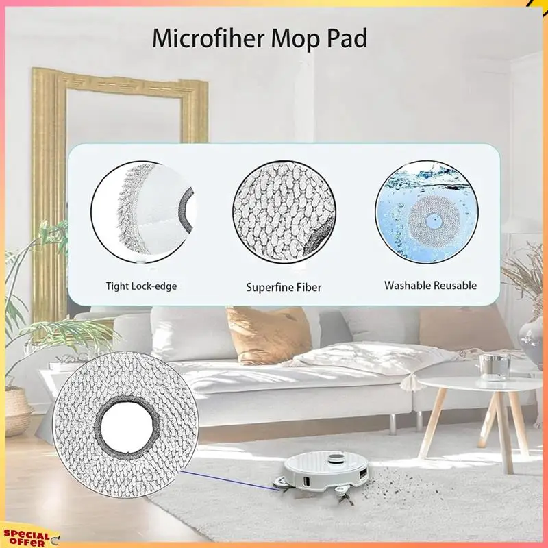 

ABFI 164 шт. запасные части для пылесоса ECOVACS DEEBOT X5 PRO/X5 Pro OMNI, ткань для швабры, фильтр Hepa, основная боковая щетка