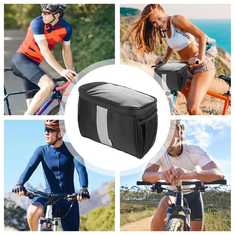 Cycling Front Pouch Handlebar Storage Front Pouch For Cycling Enjoy Outdoor Riding Fun Boys Girls Cycling Bag For Earphones