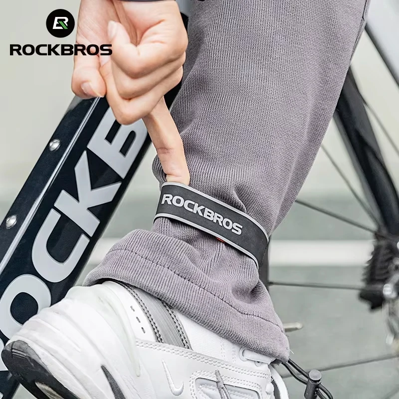 

ROCKBROS Bicycles Ankle Leg Strap Adjustable Bike Ankle Leg Reflective Trousers Pant Bands Clips Strap MTB Cycling Equipment