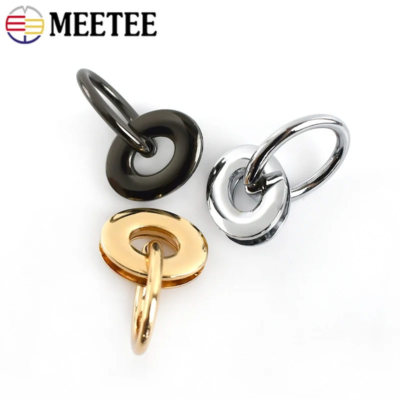 2/4/10Pcs 25*32mm Metal Buckle Bag Strap Connector Hook Eyelet Side Clip Clasp Handbag Leather O Ring Craft Hardware Accessories 2