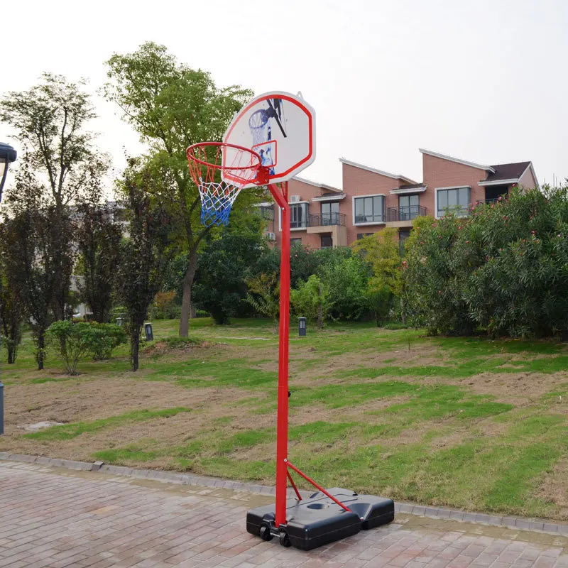 ราคาโรงงานขายส่ง แป้นบาสเก็ตบอลเด็ก สีแดง แบบตั้งพื้นในร่ม พกพาสะดวก