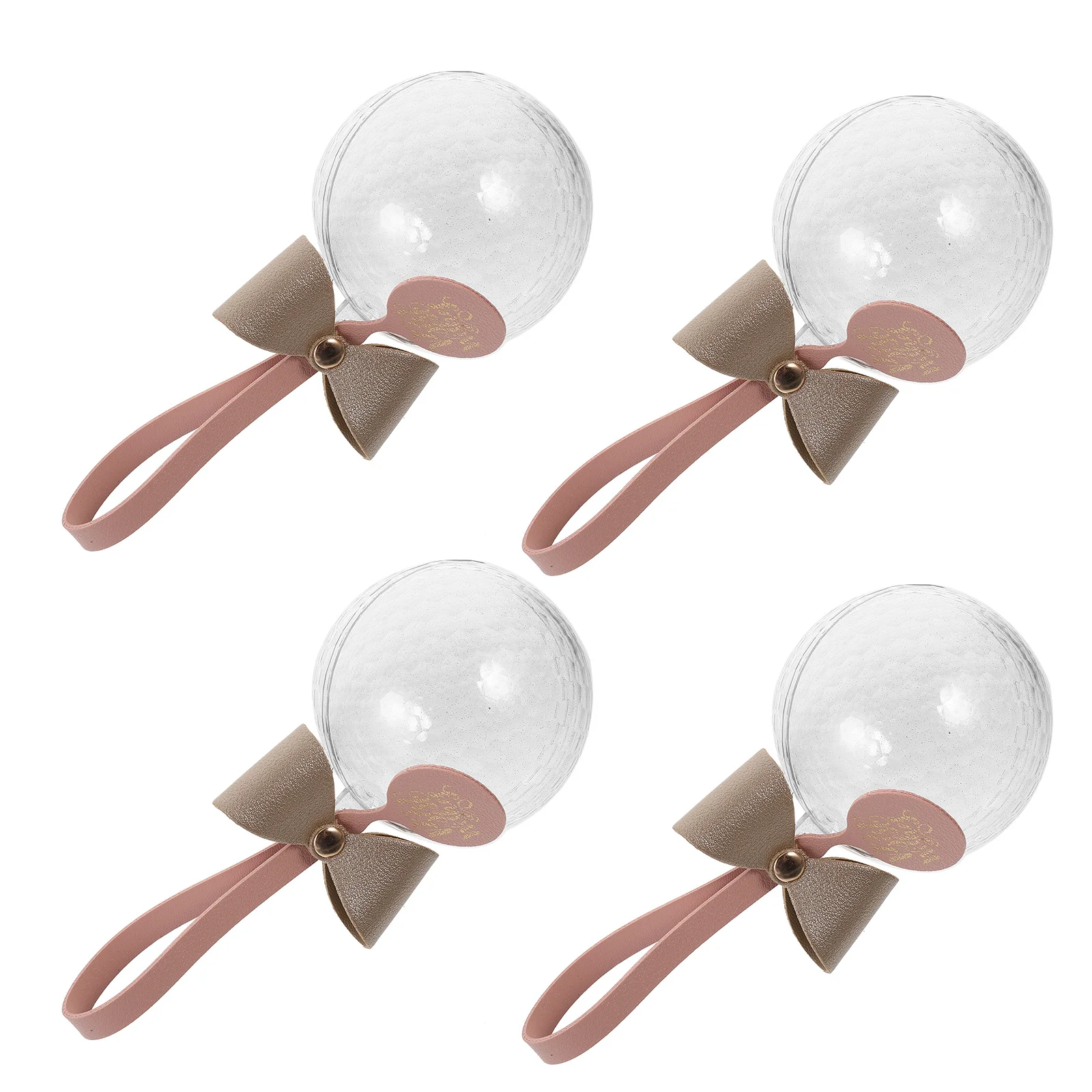 

4Pcs Candy Boxes Transparent Plastic Storage Containers Portable Handle Small Gift Boxes for Wedding Party Favor Treat Packaging