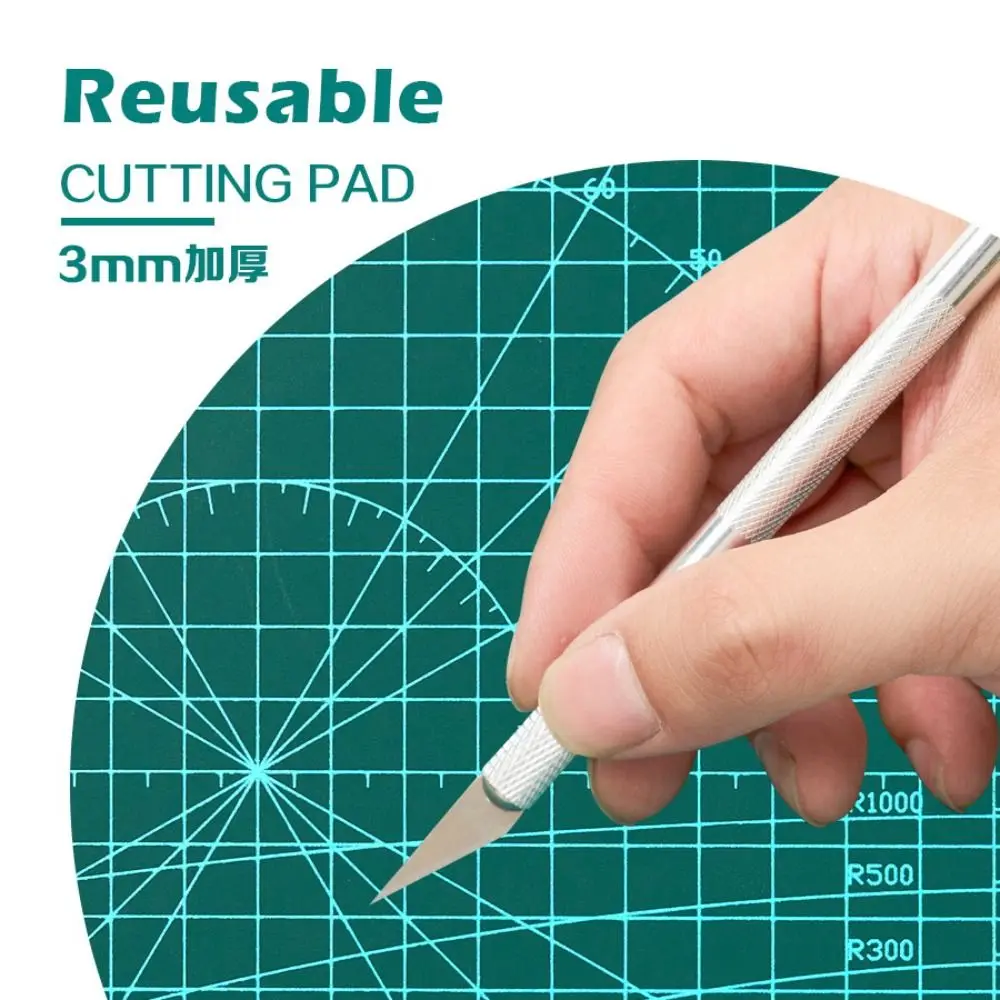 Portable PVC Cutting Pad Foldable A3-A4/A4-A5 Size Switching Cutting Mat Waterproof Workbench Pad Paper Cutting