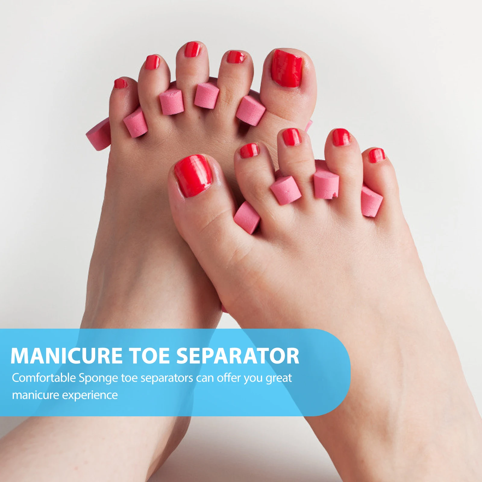 

Toe Separators Nail Art Toe Separator Comfortable Pedicure Tool Manicure Accessory Eco Friendly Reusable Foot Divider for Women