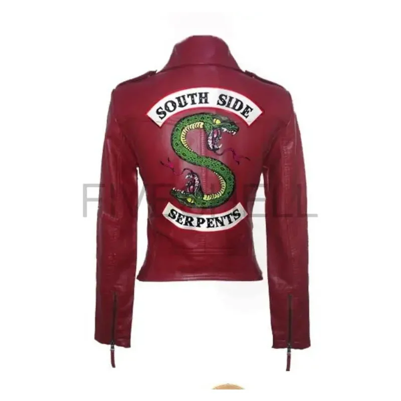 Riverdale leather steampunk Jacket Women fashion Pu motorcycle jackets Southside Serpents artificial leather motorcycle coats bs