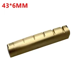 1 Piece Solid Brass Metal Electric Guitar Nut 43mm for Gibson Les Paul LP SG Style Electric or Acoustic Guitars