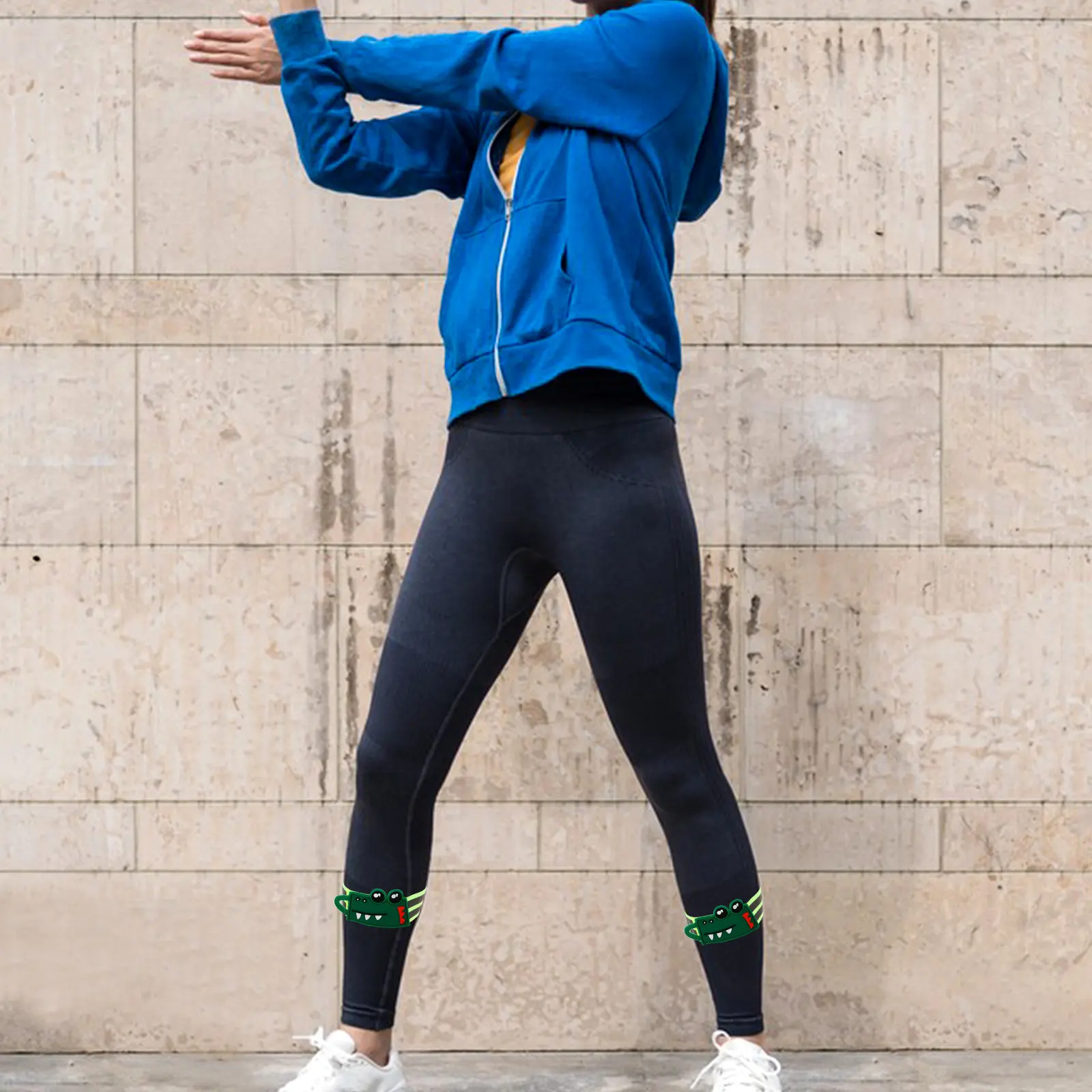 

1 Pair Elastic Reflective Pant Leg Band Adjustable PVC Boot Strap Trouser Opening Belt Cycling Camping Outdoor Safety Gear