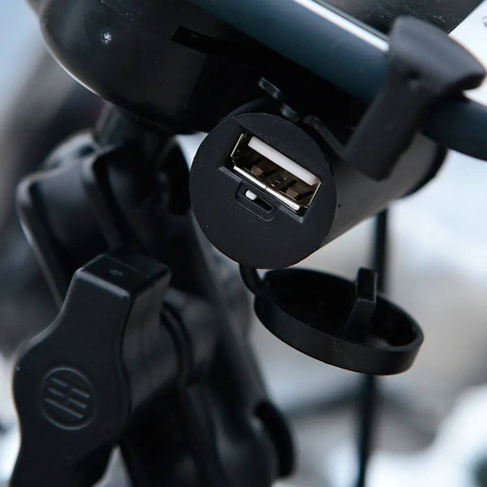 

Aluminum Alloy Motorbike Phone Holder Rotatable Waterproof Mobile Phone Charging Bracket Handlebar Fixed Navigation Bracket