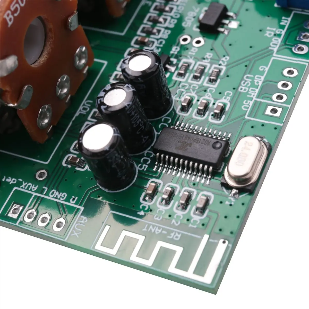 A14M Bluetooth Amplifier Power Audio Board 20Wx2 Stereo Amp Sound Amplifiers AUX U Disk Decoder Treble Adjustment