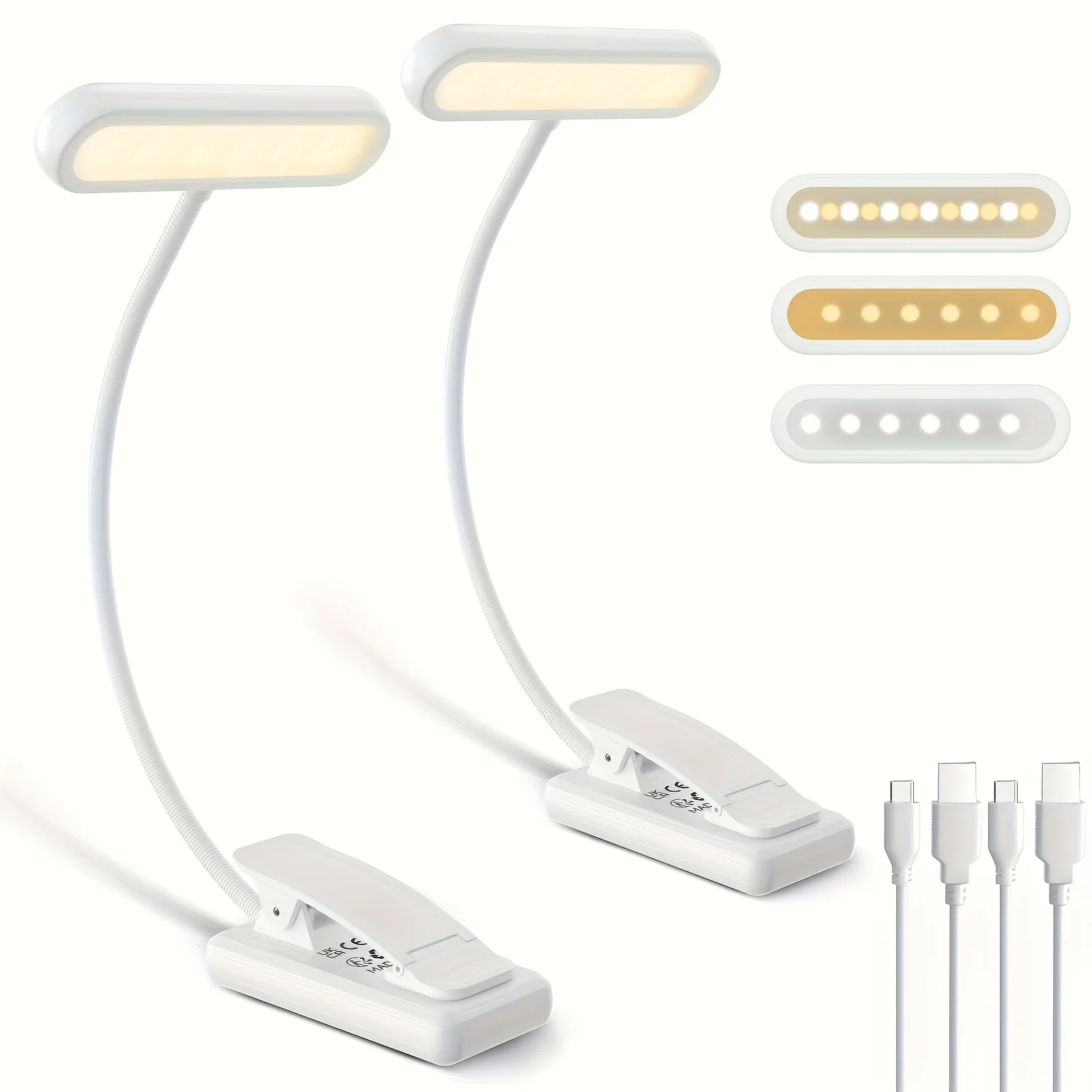 USB Rechargeable Clip-On Book Light 2