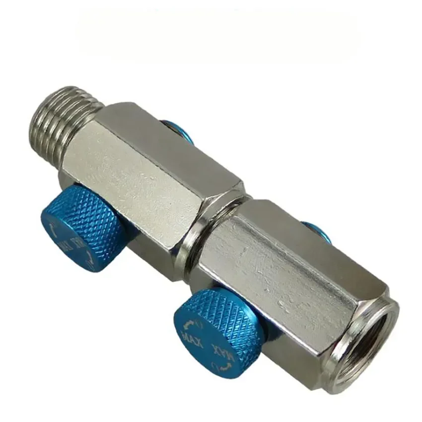 1pcs In-Line Air Flow Regulator Control Tool Valve 1/4" NPT Thumbscrew Valve Control Air Adjustment Switch Power Tool