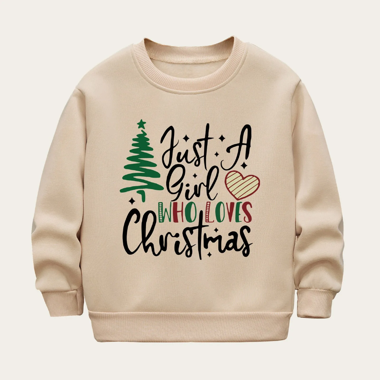 Felpa natalizia per bambini Buon Natale Capodanno Vestiti Stampe Girocollo Albero di Natale Pullover moda casual per bambini