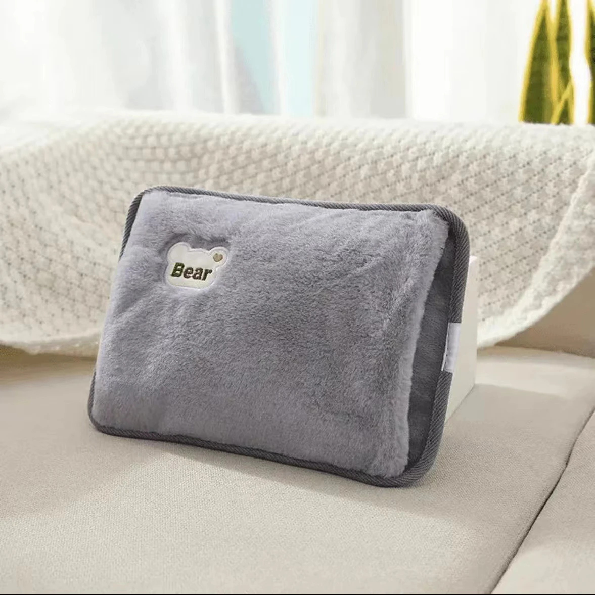 Oplaadbare warmwaterkruik Leuke elektrische handwarmer EU-stekker Herbruikbare warm kompreszak Verwarmingskussen Handzakwarmer