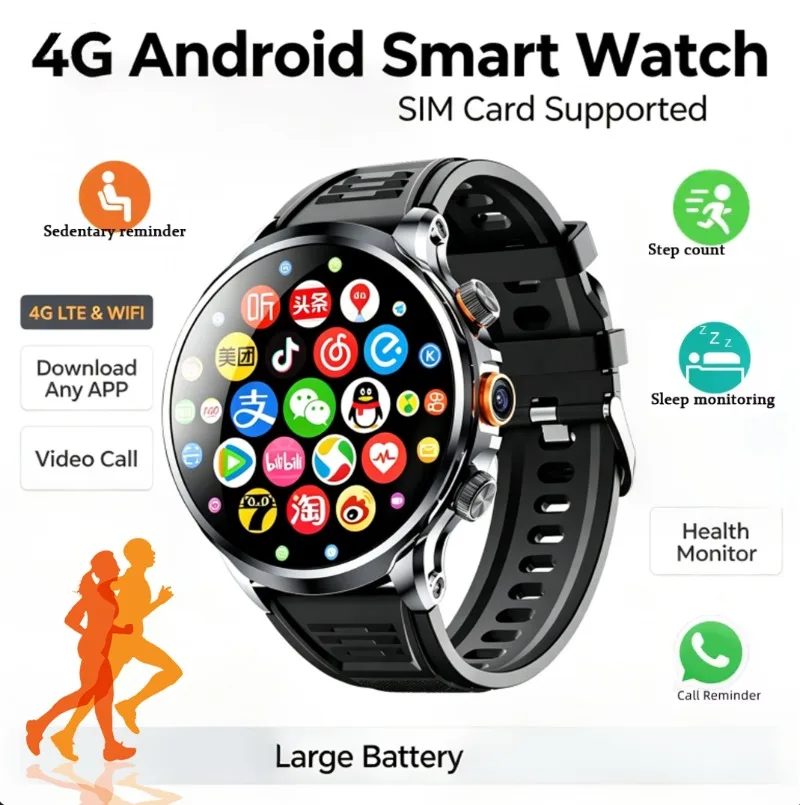 New Unisex Smart Watch, HD Screen, GPS Sports Track, Heart Rate Monitor, Bluetooth Call, Daily‑life Waterproof