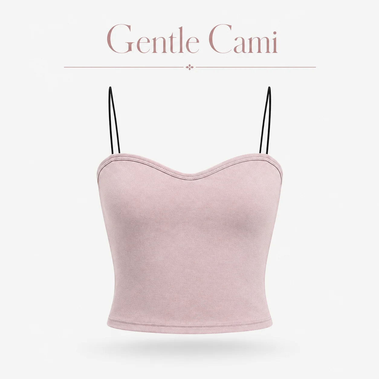 Thin Spaghetti Strap Camisole for Women Sweetheart Neck Form Fitting Minimalist Daily Wear Tank Top