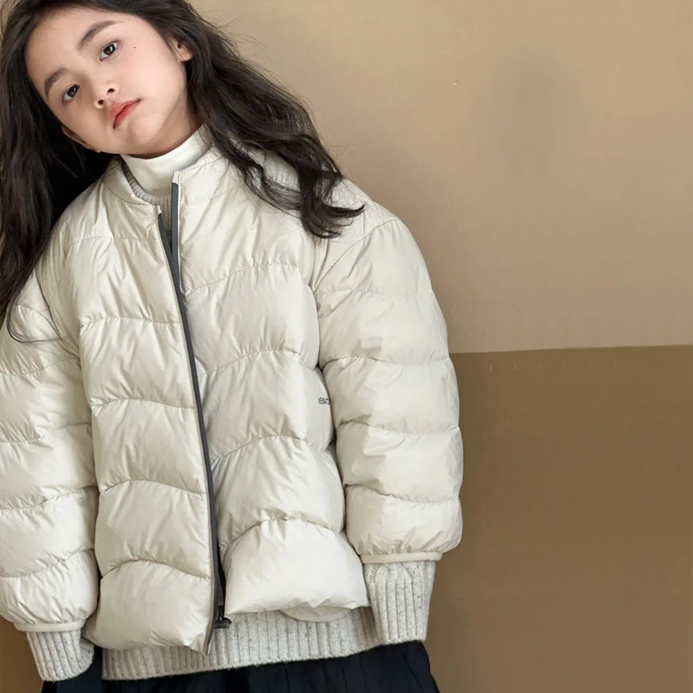 

Down Jackets For Boys And Girls 2025 Winter New Children's Light White Duck Down Winter Warm Jacket