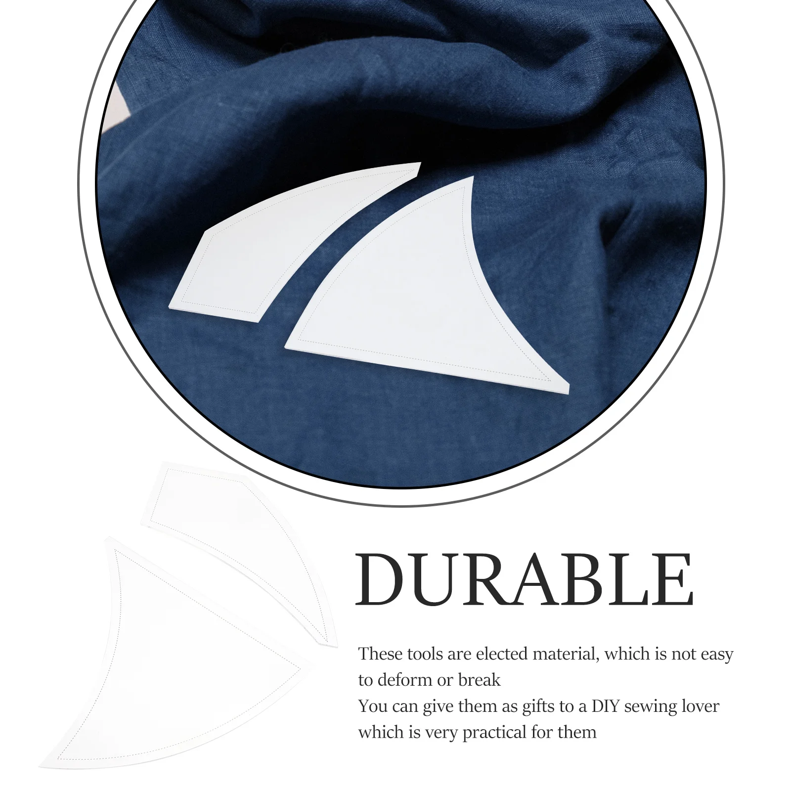 

2pcs Quilting Ruler Acrylic Multi-Use Cutting Template For Diy Sewing Craft Patchwork Collar Drawing Tool Twisted