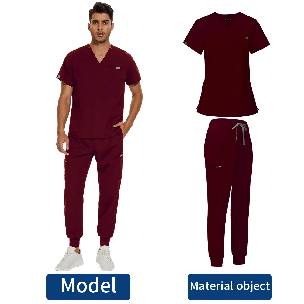 

Men Women Medical Uniforms Scrubs Sets Woman Doctors Nurse Accessories Dental Clinic Beauty Salon Workwear Clothes Surgical Suit