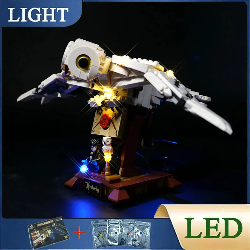 DIY LED-Licht-Kit für Lego Hedwig 75979 Eule Baustein-Set (nur LED-Licht, ohne Blöcke Modell)