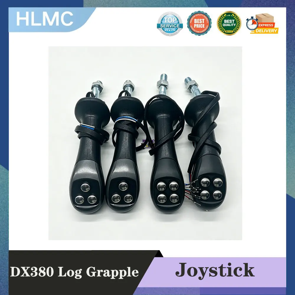 4-Button Excavator Hydraulic Electric Control Joystick Handle for DX380 Log Grapple Joystick Lever Assy M14