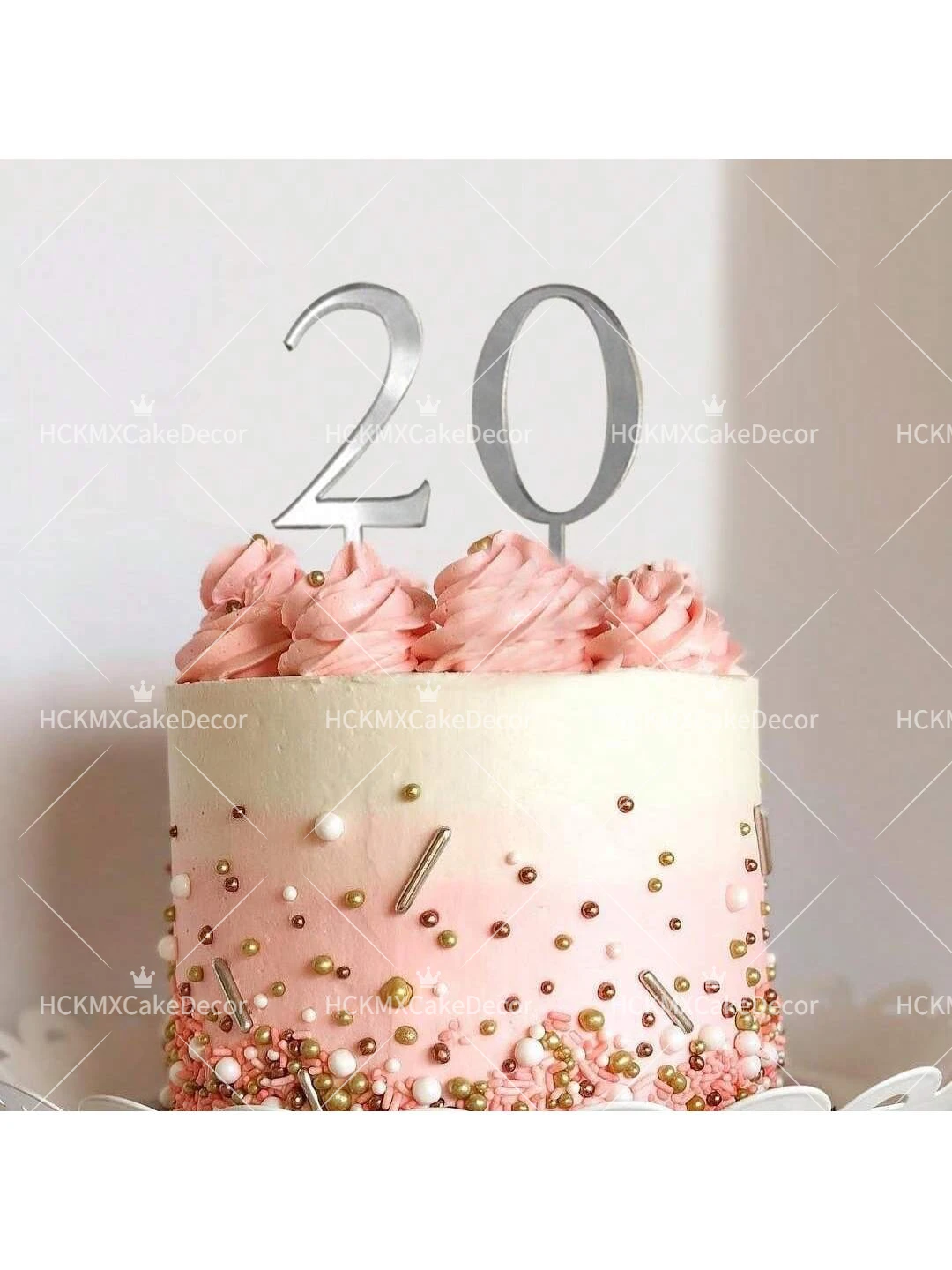 10 Stück/1 Set Gold Silber Acryl Nummer 0-9 Tortendekoration für Geburtstag Hochzeit Jubiläum Party Kuchen-Deko Zubehör – Detail 4