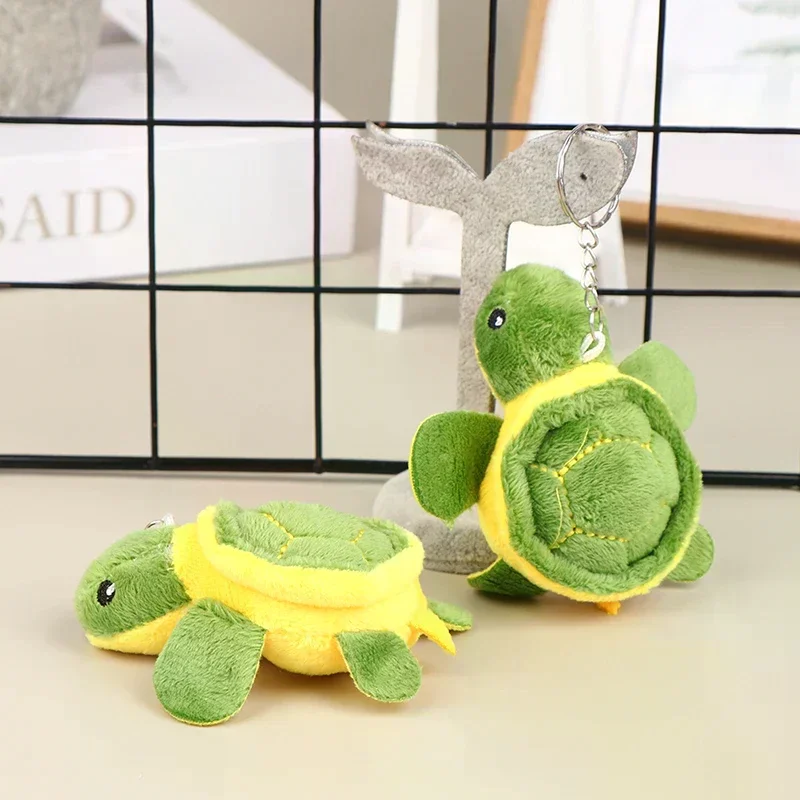 1Pc 10CM Cute Turtle Doll Stuffed Doll Cartoon Soft Plush Toy Keychain Bag Pendant Kid Gift