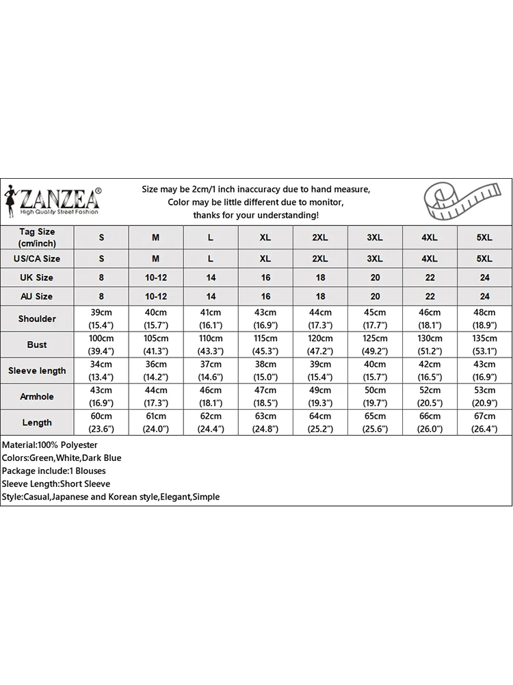 ZANZEA blus musim panas wanita, ukuran besar modis Chic Ruffle Blusas Korea leher O lengan pendek atasan kemeja 2024 tunik longgar kasual