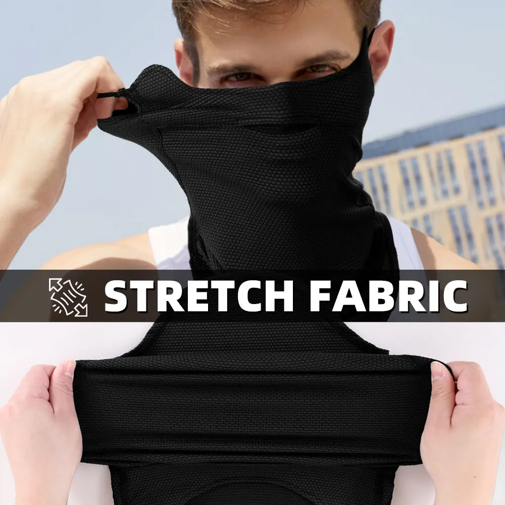 Ear Hook Neck Gaiter Face Mask Breathable Quick Dry Cycling Motorcycle Riding Mask Sun Protection Outdoor Sports Hiking Fishing - view 5