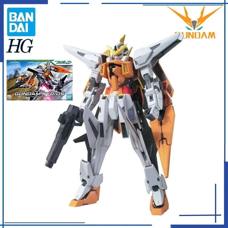 Bandai Original Genuine HG 00 04 1/144 GUNDAM KYRIOS GN-003 Anime Model kit Toys Action Figure Gifts Collectible Ornaments Dolls